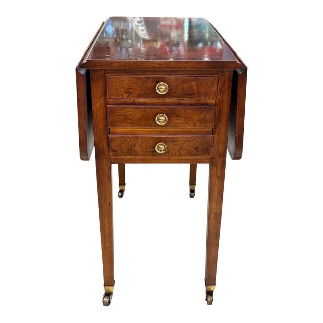 1980s Vintage Henredon Pembroke Table Aston Court, Drop Leaf For Sale