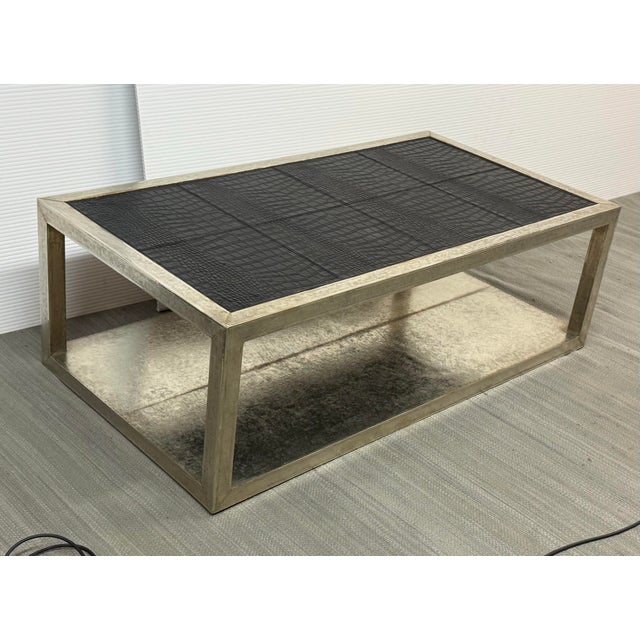 Hollywood Regency Brownstone Treviso Coffee Table For Sale - Image 3 of 12