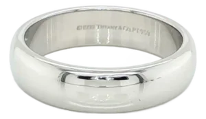 Tiffany & Co. Platinum 950 Comfort Fit 4mm Wide Wedding Band Ring