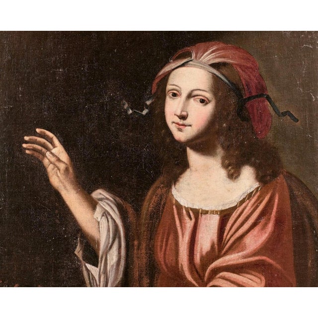 Italian School Artist, Allegory of Winter, 17th Century, Oil on Canvas For Sale - Image 5 of 8