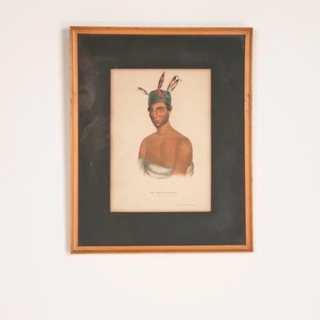 Mid 19th Century Hand-Colored Engraving of American Indians, 19th Century For Sale - Image 5 of 5