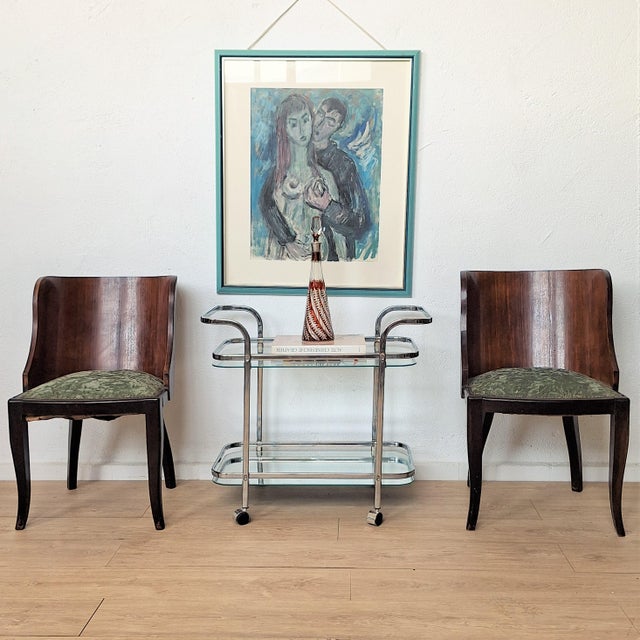 Art Deco Chairs, 1930s, Set of 2 For Sale - Image 4 of 7