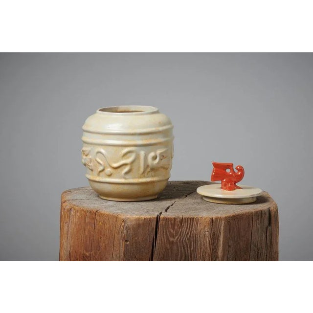 Swedish Art Deco Ceramic Urn, 1920s For Sale - Image 3 of 6