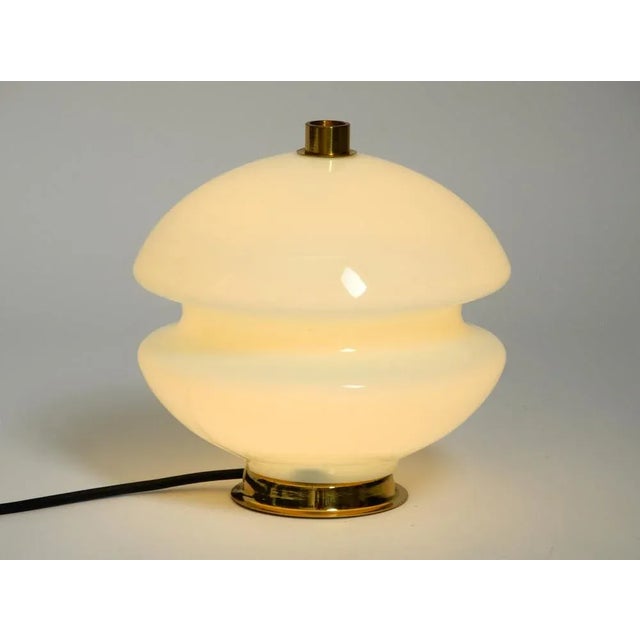 Mid-Century Czech Glass Table Lamp For Sale - Image 4 of 12
