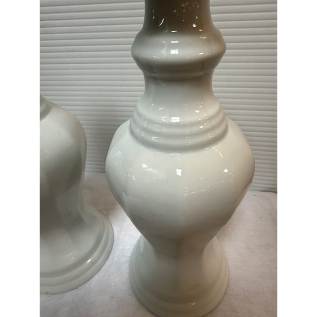 Lotus Shaped Ceramic Candle Holders, Pair For Sale In San Francisco - Image 6 of 12