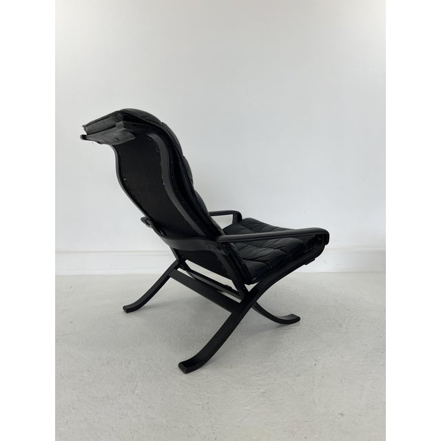 1970s Vintage Siesta Chair with Ottoman by Ingmar Relling for Westnofa, 1960s, Set of 2 For Sale - Image 5 of 11
