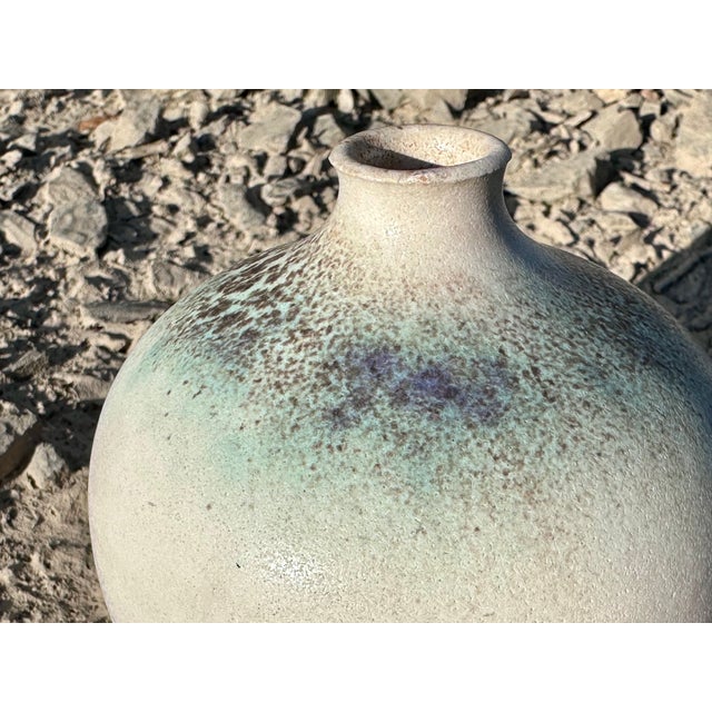 Studio Ceramic Spherical Vase by Elisabeth Grosser, Germany, 1980s For Sale - Image 11 of 16