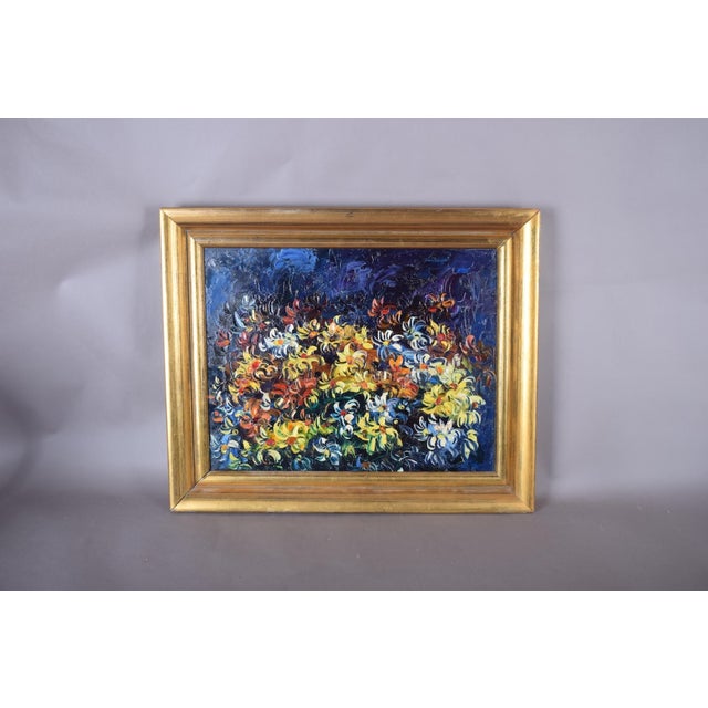 1950s Floral Still Life, 1950s, Oil on Canvas, Framed For Sale - Image 5 of 9