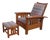 Stickley Mission Oak Morris Chair & Ottoman For Sale