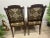 Hollywood Regency A Pair of Mid 20th Century French Louis XVI Style Accent Chairs With New Classic Upholstery Versace Style For Sale - Image 4 of 10