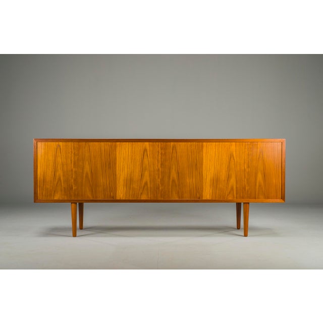 Teak Sideboard attributed to Svend Aage Larsen for Faarup Furniture Factory, Denmark, 1960s For Sale - Image 12 of 17