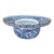 Mid 20th Century Blue & White Decorative Ceramic Bowl For Sale
