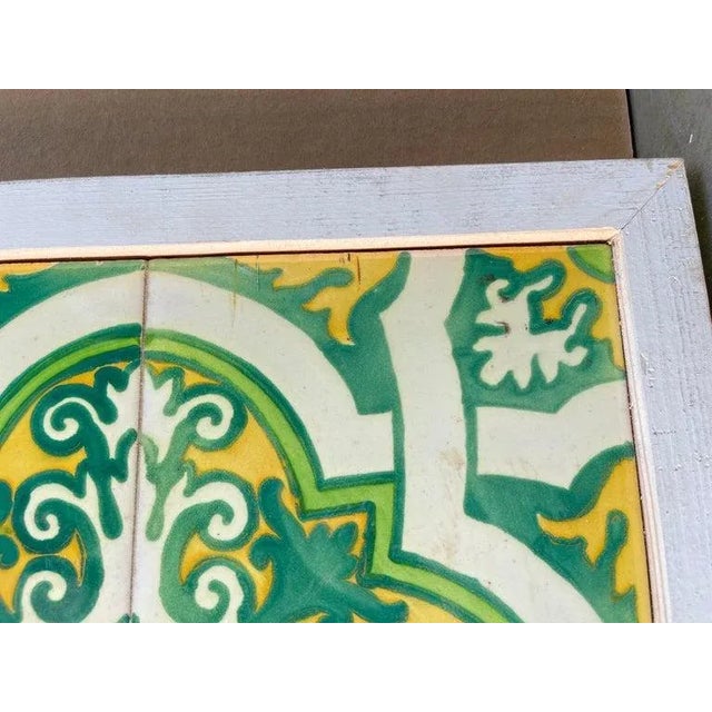 Ceramic Mexican Tile Plaque or Table Top For Sale - Image 10 of 12