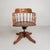 Height-Adjustable Oak Swivel Office Chair, 1930s For Sale - Image 9 of 18