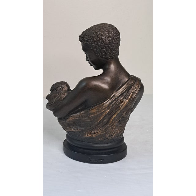 1997 Austin Productions “Treasured Moments” Mother and Child Sculpture by Alice Heath Riordan (Ecila) For Sale - Image 4 of 12