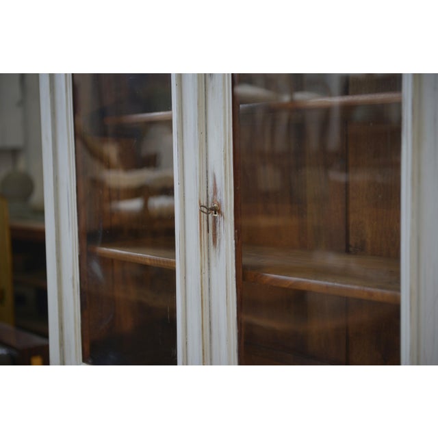 Antique Patinated Two-Part Cabinet, 1800s For Sale - Image 11 of 14