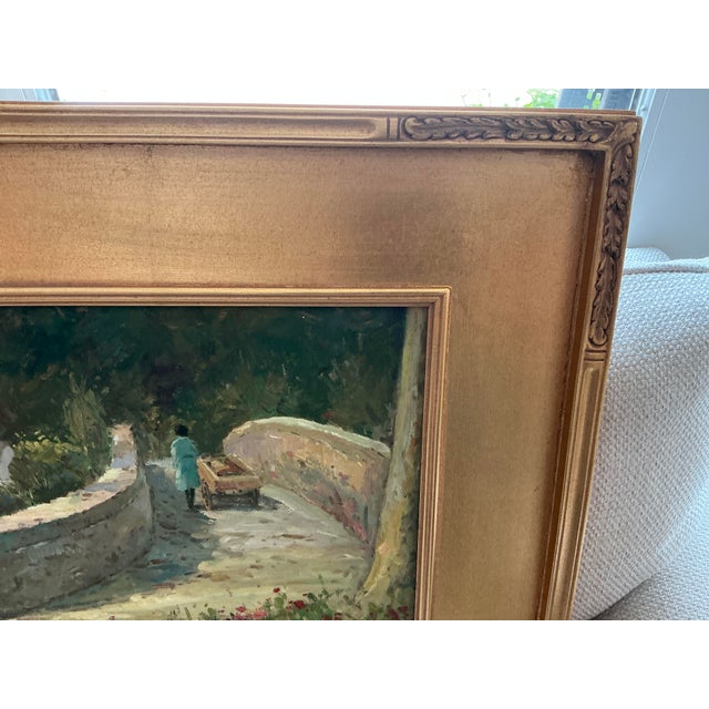 English “The Road to Killarney “ Vintage Landscape Oil Painting by Aleksandr Stravin For Sale - Image 3 of 14