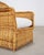 Pair of Organic Modern Rattan Wicker Lounge Armchairs For Sale - Image 9 of 18