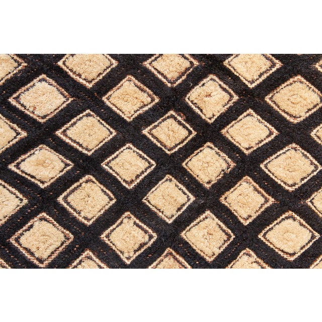 African Diamond Motif African Kuba Cloth Panel For Sale - Image 3 of 7