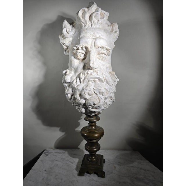 19th Century Grand Sculpture of Zeus, 1880s For Sale - Image 11 of 18