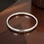 Late 20th Century Tiffany & Co Single Bangle Bracelet Sterling Silver Estate For Sale - Image 9 of 15