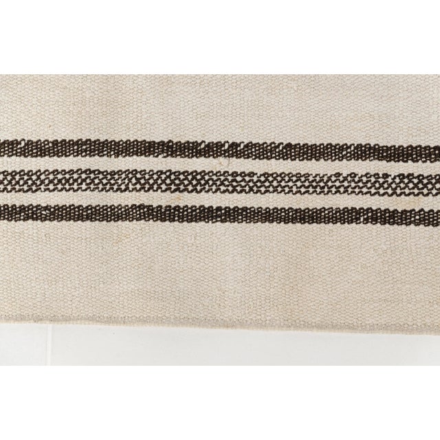 Oushak Vintage Stripe Kilim Runner For Sale - Image 9 of 10