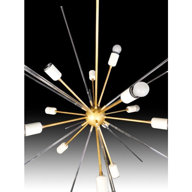 1980s Brass and Methacrylate Ceiling Light, 1980s For Sale - Image 5 of 14