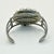 1970s Vintage Southwestern Dine’ Navajo Ben Touchine Turquoise & Sterling Large Cuff Bracelet - 7” For Sale - Image 9 of 11