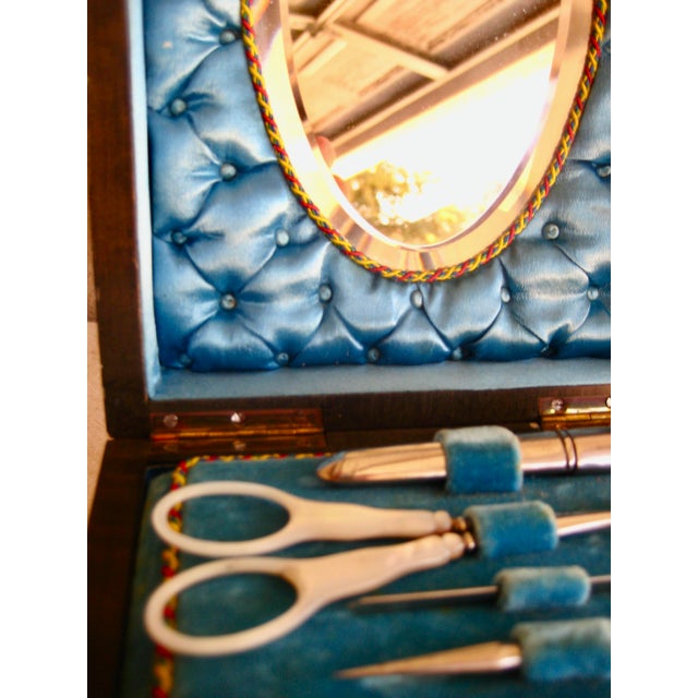 Mid 19th Century French Napoleon III Sewing Box For Sale - Image 4 of 12