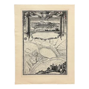 20th Century Restrike of Plan Et Profil, Louis La Grand, 1692