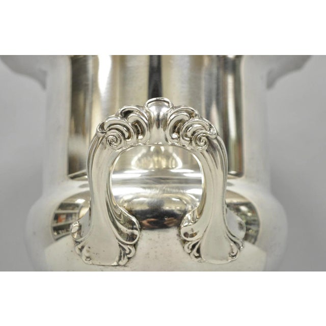 Vintage Leonard Silver Plated Trophy Cup Urn Champagne Chiller Bar Ice Bucket For Sale - Image 10 of 16