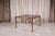 Elegant brass and marble table of Italian production, 1980s. The grain and color of the marble, very particular and...