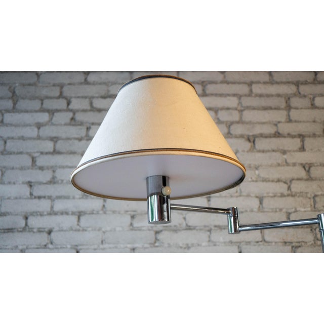 Vintage Casella Chrome Swing-Arm Floor Lamp For Sale - Image 11 of 18