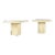 Mid Century Travertine Side Tables - Pair For Sale