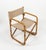 Wood Mid-Century Modern Folding Director Chair in Bamboo and Fabric, Italy, 1960s For Sale - Image 7 of 11