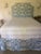 Transitional Quadrille Textiles XL Full Size Upholstered Bed For Sale - Image 3 of 8