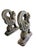 Pair of Vintage Cast Stone Winged Griffins For Sale - Image 4 of 12