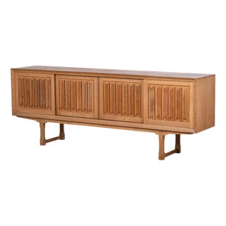 Vintage Danish Oak Sideboard by Henning Kjærnulf, 1960s For Sale
