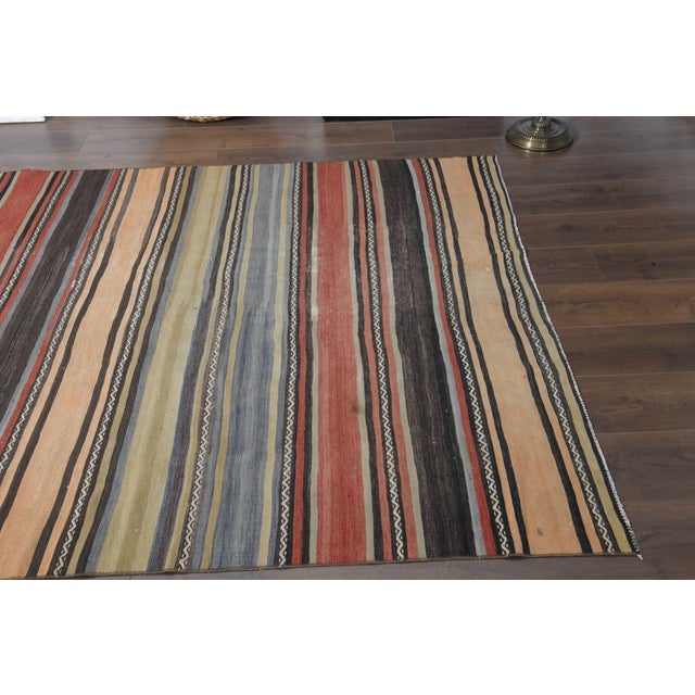 Islamic 1970s Vintage Handmade Wool Cotton Red Runner Rug For Sale - Image 3 of 11