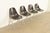 Mid-Century Modern Charles & Ray Eames for Herman Miller DSS Seal Brown Stacking Shell Chairs | Set of Four For Sale - Image 3 of 16