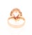 Roshe Jewels 2.98 Carat Morganite Diamond 14 Karat Rose Gold Cocktail Ring, Size 7.5 For Sale - Image 4 of 8