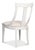 Art Deco Deco Klismos Dining Chairs in White with Cream Seats, Sets of 2 For Sale - Image 3 of 11