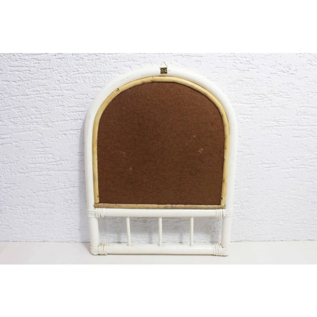 1970s Tiki Bar Style Rattan Mirror, 1970 For Sale - Image 5 of 12