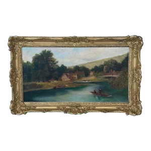 Late 19th Century Landscape by c.j. Perry