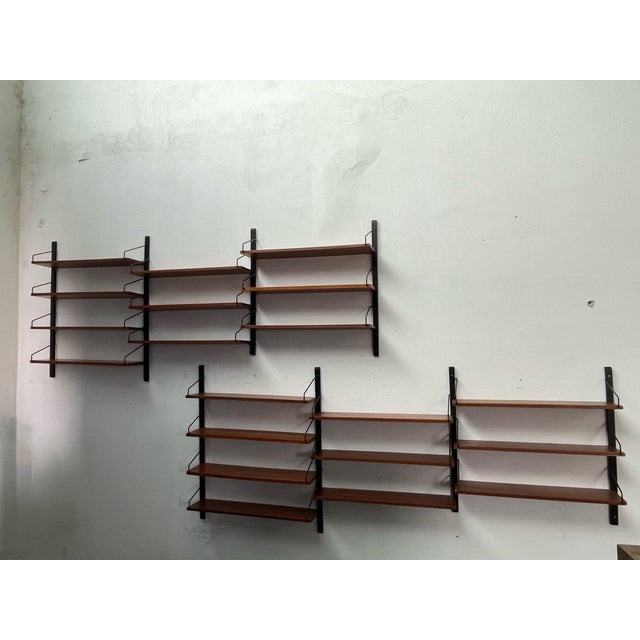 1960s Hanging and Modular Bookcase by Fraber, 1960s For Sale - Image 5 of 18