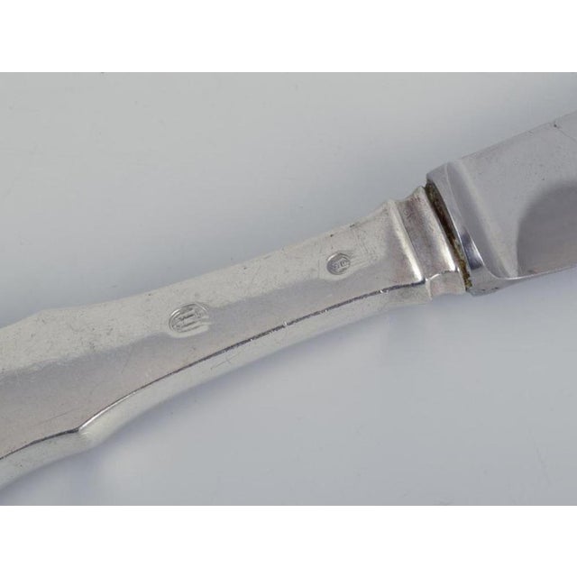 Knives in Silver by Hans Hansen for Cohr, 1960s, Set of 5 For Sale - Image 6 of 10