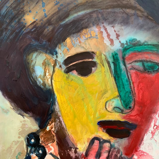 Artist: Phil Saxon Signed original Unframed works on paper with stunning array of colors.