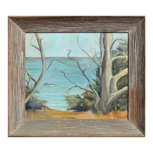 Vintage Monterey California Landscape -- Along the Shore by Alicia Meheen