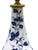 Art Deco Vintage Chinese-Style Blue and White Pear-Shaped Vase Lamp For Sale - Image 3 of 11