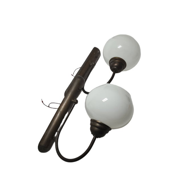 Vintage Art Deco Wall Lamps, Poland, 1950s, Set of 2 For Sale - Image 6 of 9